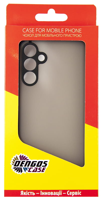 Чeхол-накладка Dengos Matte для Samsung Galaxy A15 SM-A155 Black (DG-TPU-MATT-136)
