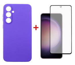 Чeхол-накладка Dengos для Samsung Galaxy S23 FE SM-S711 Purple (DG-KM-12) + защитное стекло