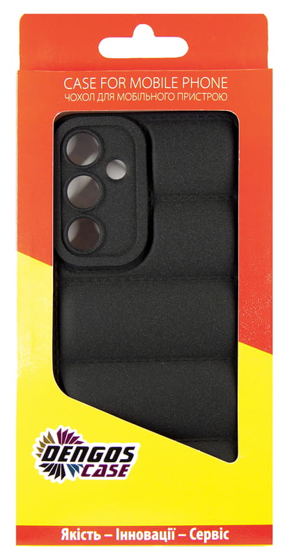 Чохол-накладка Dengos для Samsung Galaxy A35 SM-A356 Black (DG-KM-56) + захисне скло