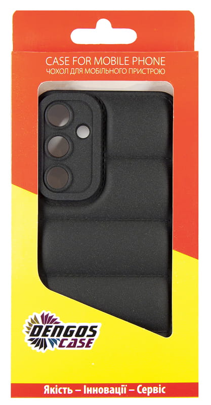 Чохол-накладка Dengos для Samsung Galaxy A55 SM-A556 Black (DG-KM-57) + захисне скло