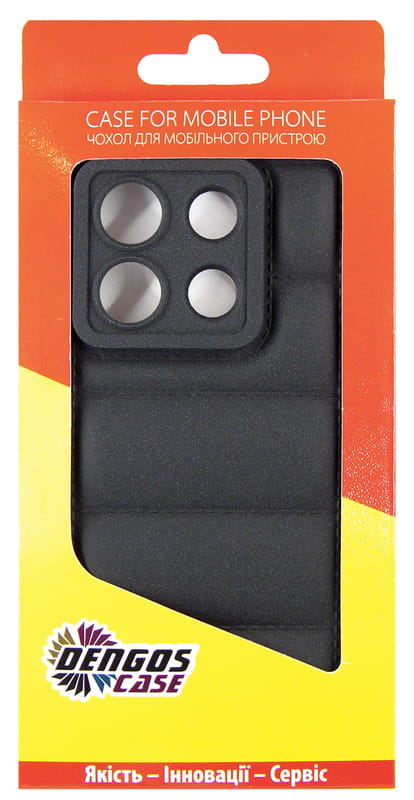 Чeхол-накладка Dengos для Xiaomi Redmi Note 13 5G Black (DG-KM-58) + защитное стекло