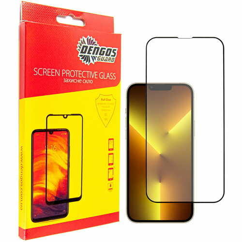 Фото - Защитное стекло / пленка Dengos Guard Захисне скло Dengos для Apple iPhone 13 Black Full Glue  TGFG-316 (TGFG-316)