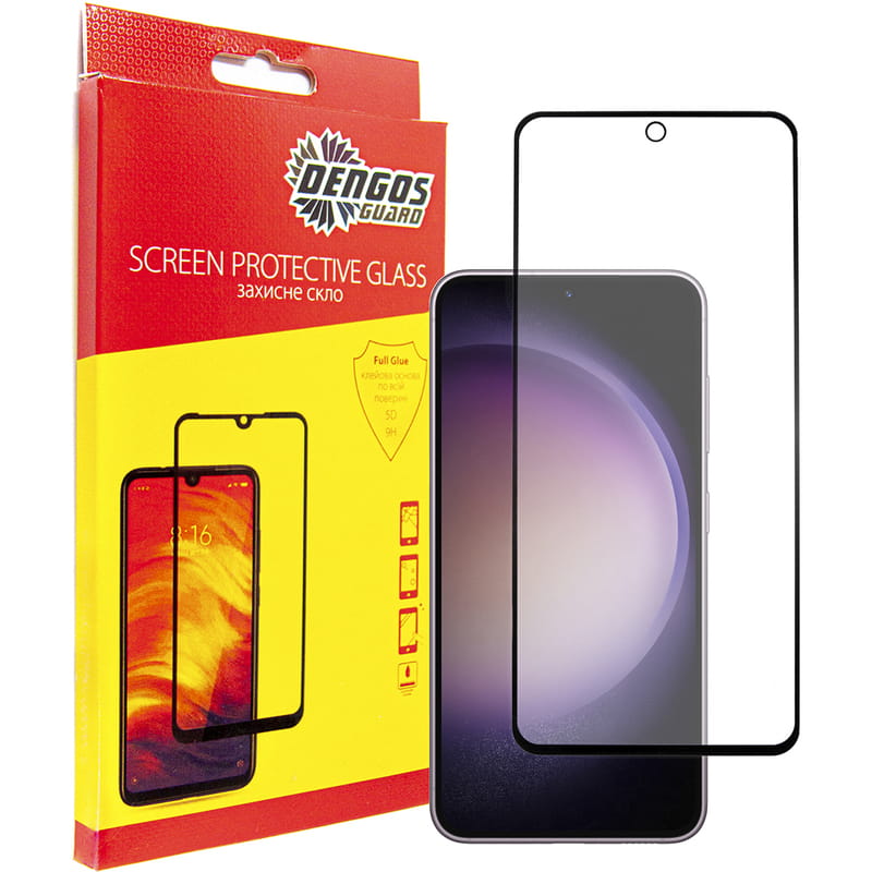 Защитное стекло Dengos для Samsung Galaxy S23 FE SM-S711 Black Full Glue (TGFG-322)