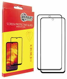 Захисне скло Dengos для Samsung Galaxy A55 5G SM-A556 Black Full Glue (DG-TG2P-14) 2шт