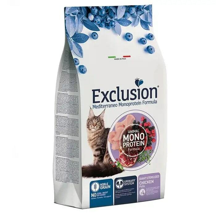 Сухий корм для стерилізованих котів великих порід Exclusion Cat Giant Sterilized з куркою 300 г (5201/10301)