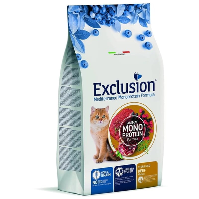 Сухий корм для стерилізованих котів Exclusion Cat Sterilized з яловичиною 300 г (5198/10305)