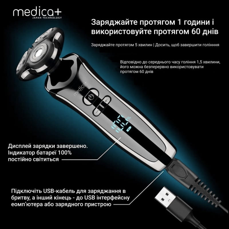 Электробритва Medica+ Shaver 4v1 (MD-112452)