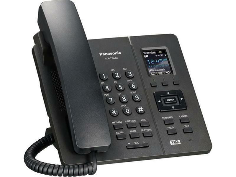 IP-Телефон Panasonic KX-TPA65RUB Black, для KX-TGP600RUB