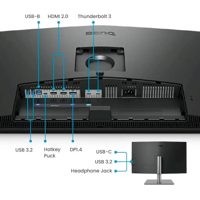 Монитор BenQ 31.5" PD3225U (9H.LLYLA.TBE) IPS Black