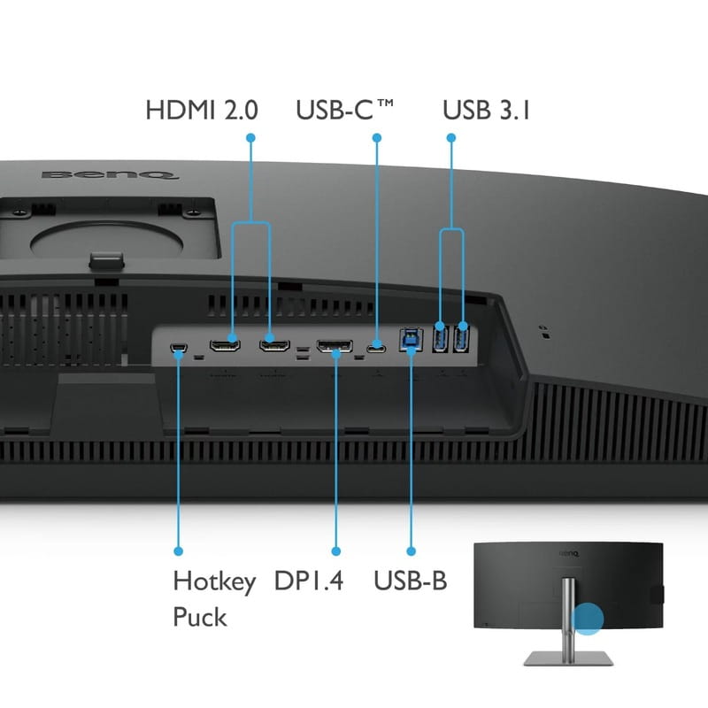 Монiтор BenQ 34" PD3420Q (9H.LJHLB.QPE) IPS Black