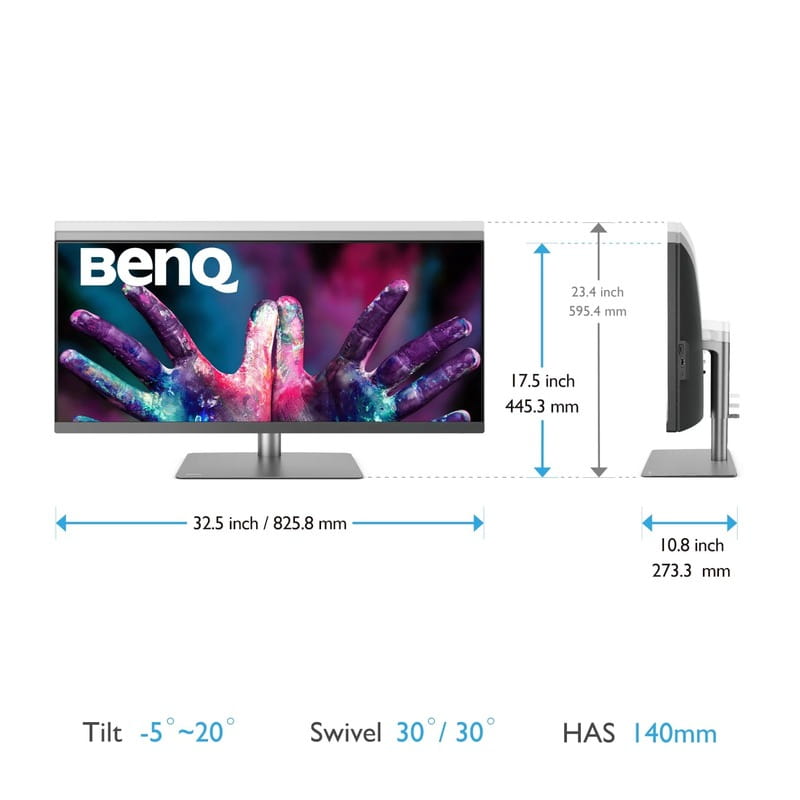 Монитор BenQ 34" PD3420Q (9H.LJHLB.QPE) IPS Black