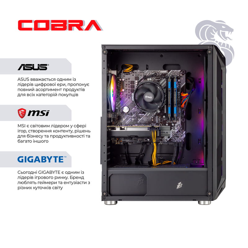 Персональный компьютер COBRA Gaming (A75F.64.H1S5.35.19021W)