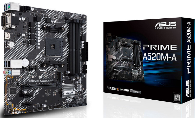 Материнская плата Asus Prime A520M-A Socket AM4