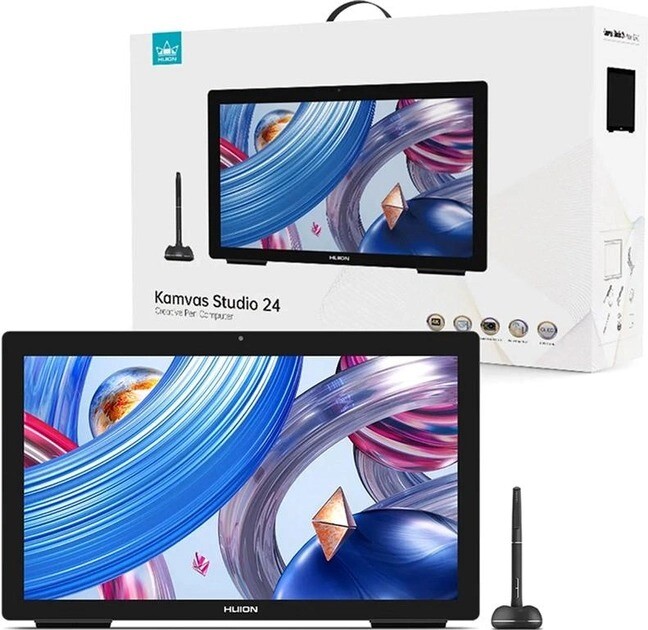 Графический компьютер Huion Kamvas Studio 24 + перчатка