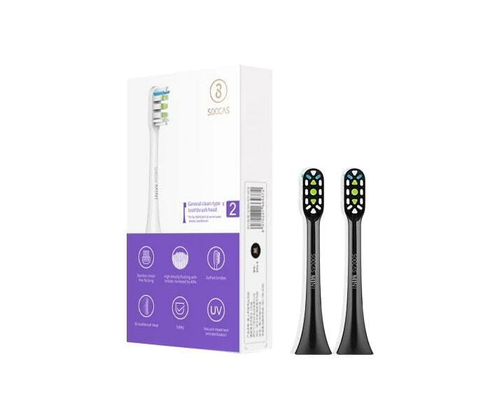 Насадка для зубної електрощітки Soocas General Toothbrush Head for X1/X3/X5 Black 2шт (451895)