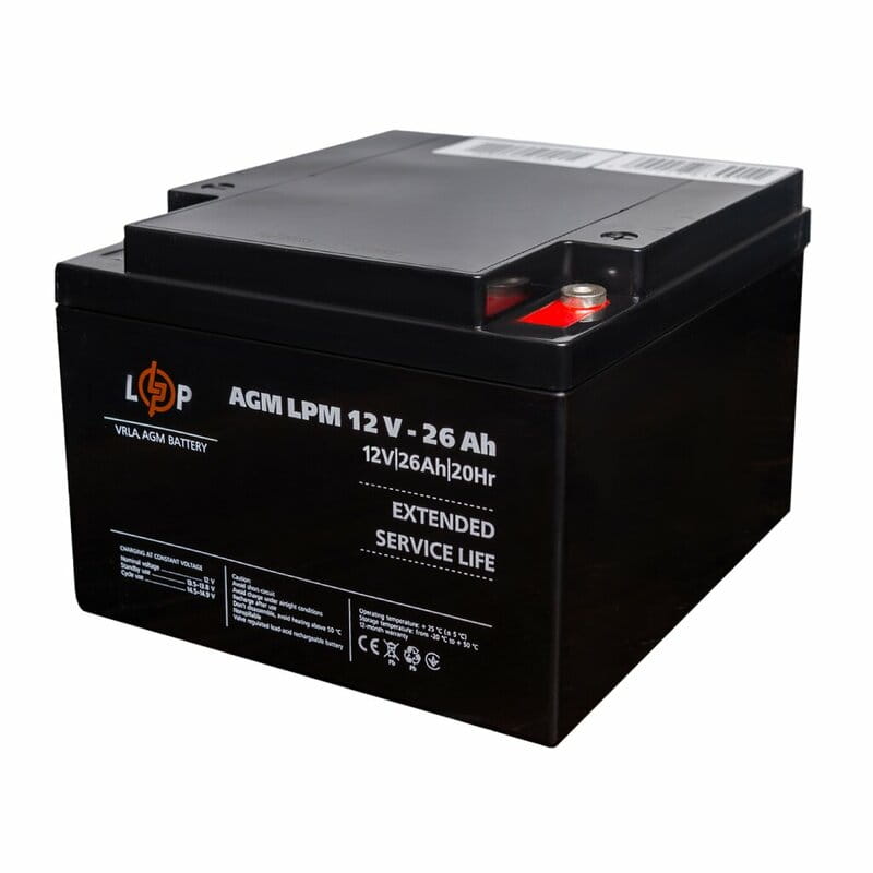 Аккумуляторная батарея LogicPower LPM 12V 26AH AGM