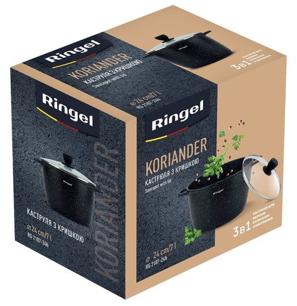 Каструля Ringel Koriander 24 см 6.5 л (RG-2107-24h)