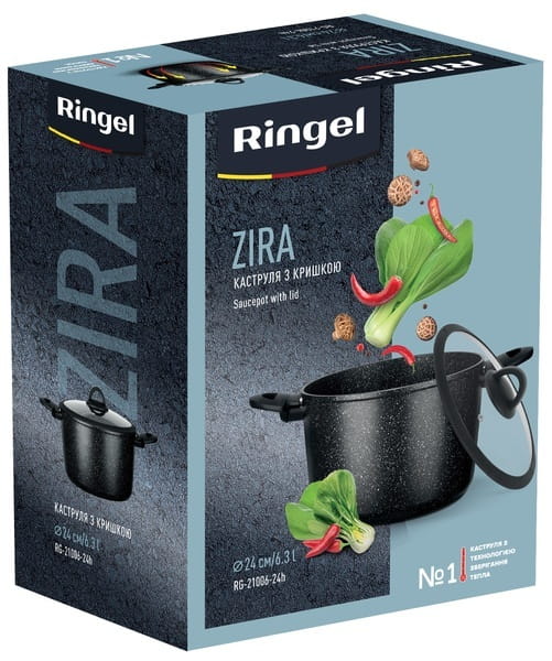 Кастрюля Ringel Zira 24 см 6.3 л (RG-21006-24h)