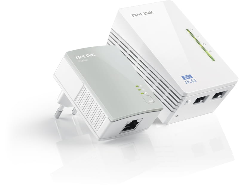 Комплект адаптерів для створення мережі Ethernet на основі електромережі TL-WPA4220KIT (500Mbps, Wifi)