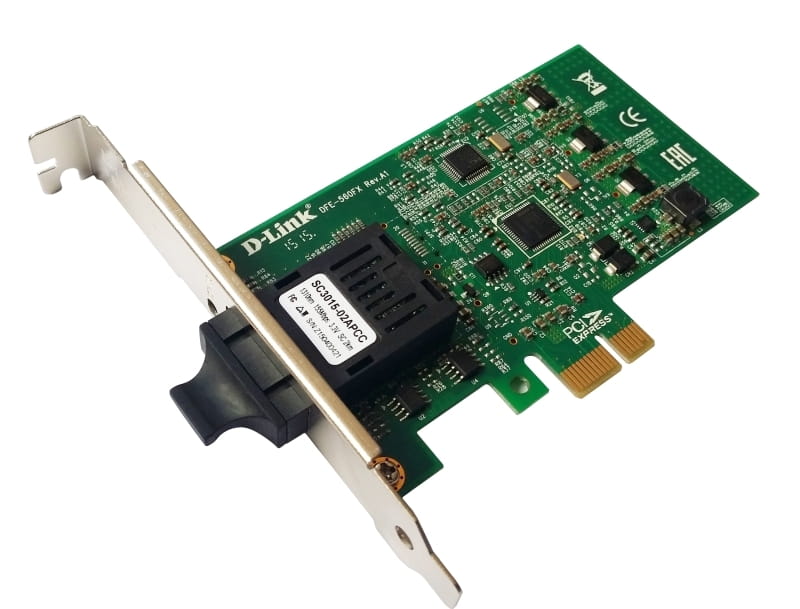 Сетевой адаптер D-Link DFE-560FX 1x100BaseFX, SC, PCI Express