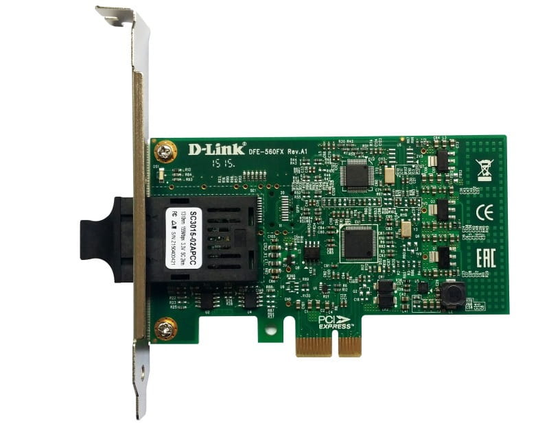 Сетевой адаптер D-Link DFE-560FX 1x100BaseFX, SC, PCI Express