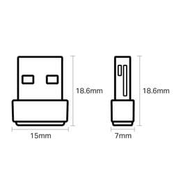 Беспроводной адаптер TP-Link Archer T600U Nano (AC600, mini)