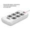 Фото - Фільтр живлення ColorWay CW-CHE64PDW 6 розеток, 4USB (Type-C PD20W + 3USB QC3.0) (38W), 2м, White | click.ua