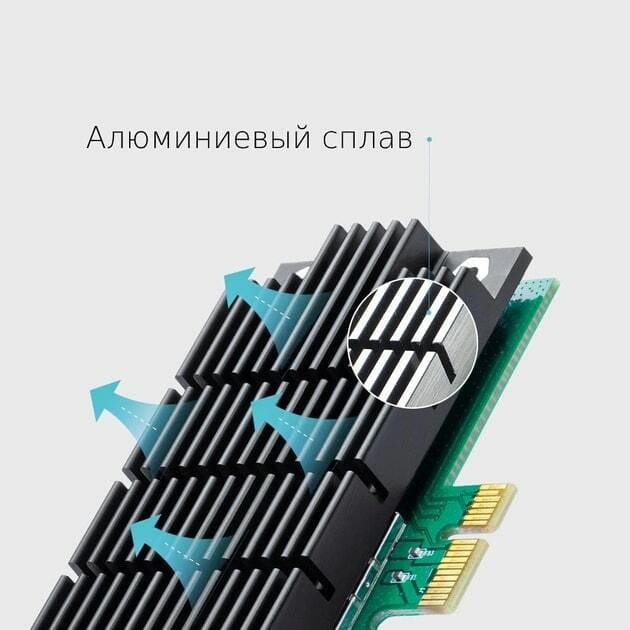 Беспроводной адаптер TP-Link Archer T4E (AC1200, PCI-E, 2 съемные антенны)