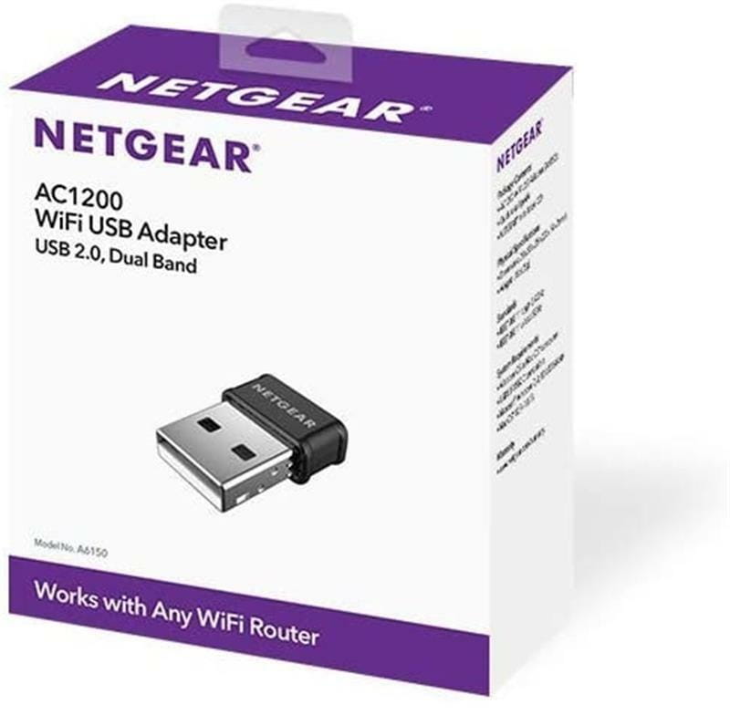 WiFi-адаптер Netgear A6150 (A6150-100PES) (AC1200, USB 2.0)