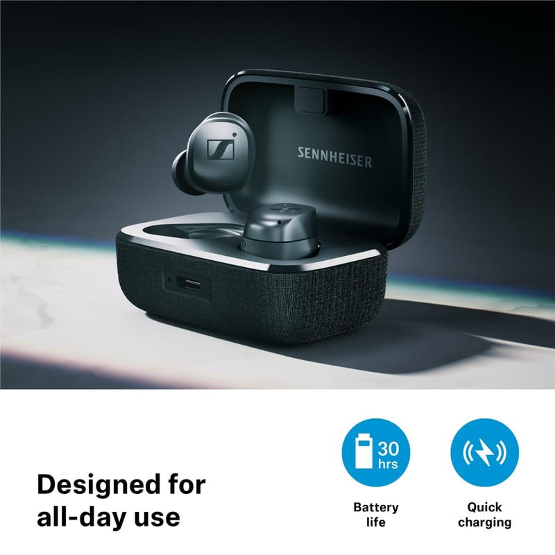 Bluetooth-гарнiтура Sennheiser Momentum True Wireless 4 Black (700365)
