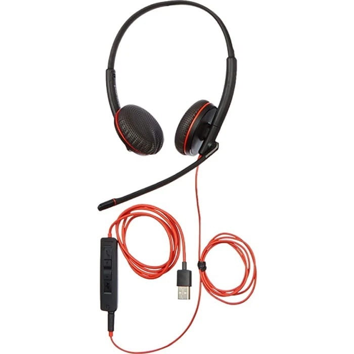Гарнитура Poly BlackWire C3225 USB-A HS Stereo Black (80S11AA)