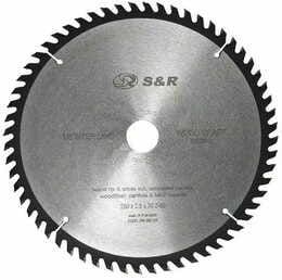 Диск пильний по дереву S&R WoodCraft 250x30x2.6 Z60 (238060250)