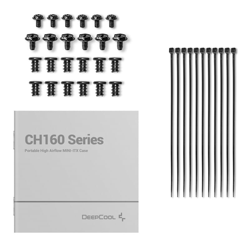 Корпус DeepCool CH160 Black (R-CH160-BKNGI0-G-1) без БП