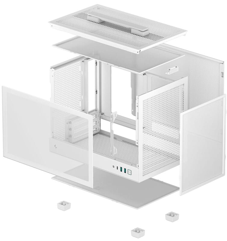 Корпус DeepCool CH160 White (R-CH160-WHNGI0-G-1) без БП