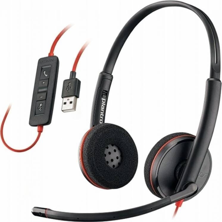 Гарнитура Poly BlackWire C3220 USB-A Bulk Stereo Black (77R32A6)