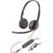 Фото - Гарнитура Poly BlackWire C3225  USB-C HS Stereo +3.5mm Plug +USB-C/A Adapter Bulk Black (8X229A6) | click.ua