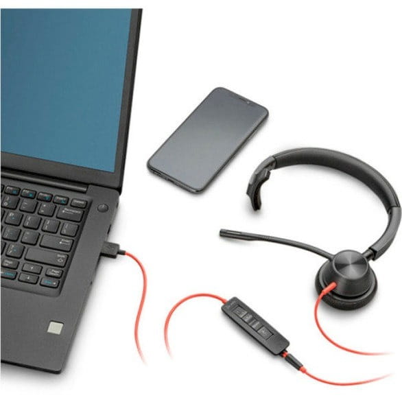 Гарнитура Poly BlackWire C3315 M USB-A HS Mono Black (76J13AA)