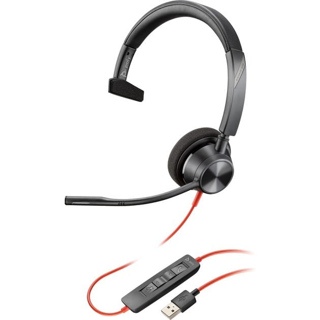Гарнитура Poly BlackWire C3315 M USB-A HS Mono Black (76J13AA)