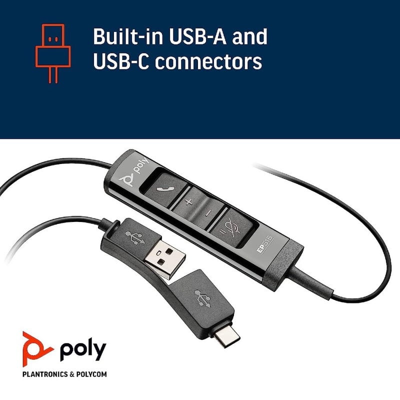 Гарнитура Poly EncorePro 515 M USB-A Mono Black (783R1AA)
