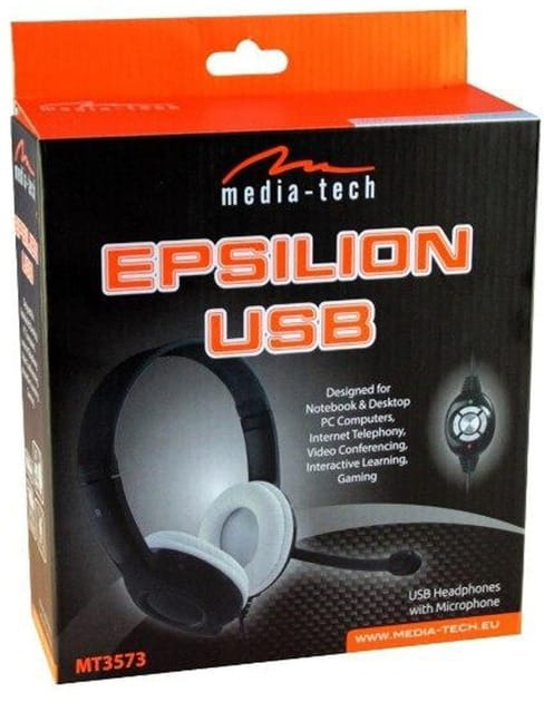 Гарнитура Media-Tech EPSILION USB Black (MT3573)