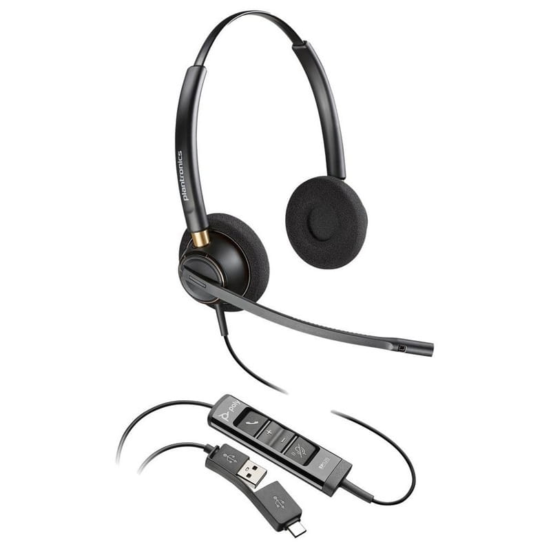 Гарнитура Poly EncorePro 525 M USB-A Stereo Black (783R2AA)