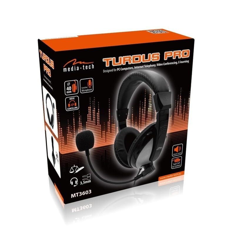Гарнітура Media-Tech Turdus Pro Black (MT3603)