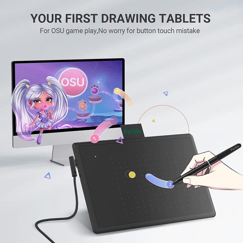 Графический планшет Parblo Ninos N4 Black