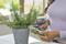 Фото - Ножиці садові із чохлом для зберігання Gardena HerbCut (12214-36.000.00) | click.ua