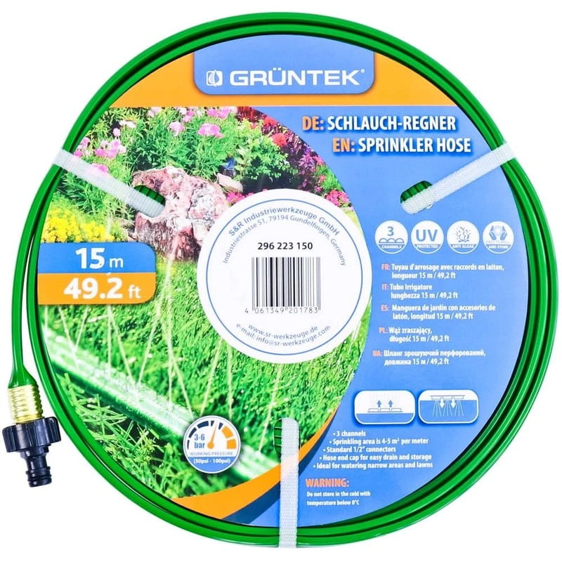 Шланг Gruntek оросительный 15м 1/2" Green (296223150)