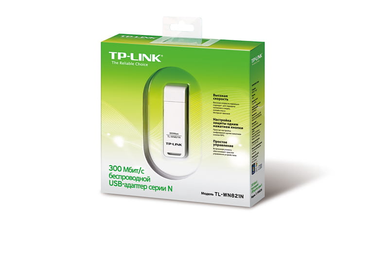 Беспроводной адаптер TP-Link TL-WN821N  (300Mbps, USB)