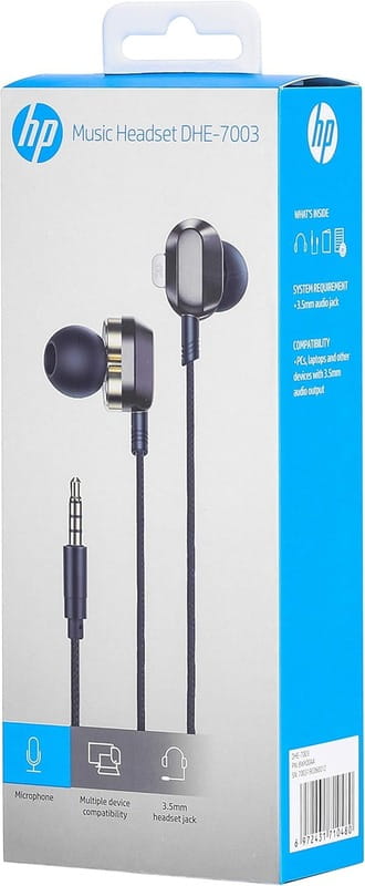Гарнитура HP DHE-7003 Volume Control Black (DHE-7003)