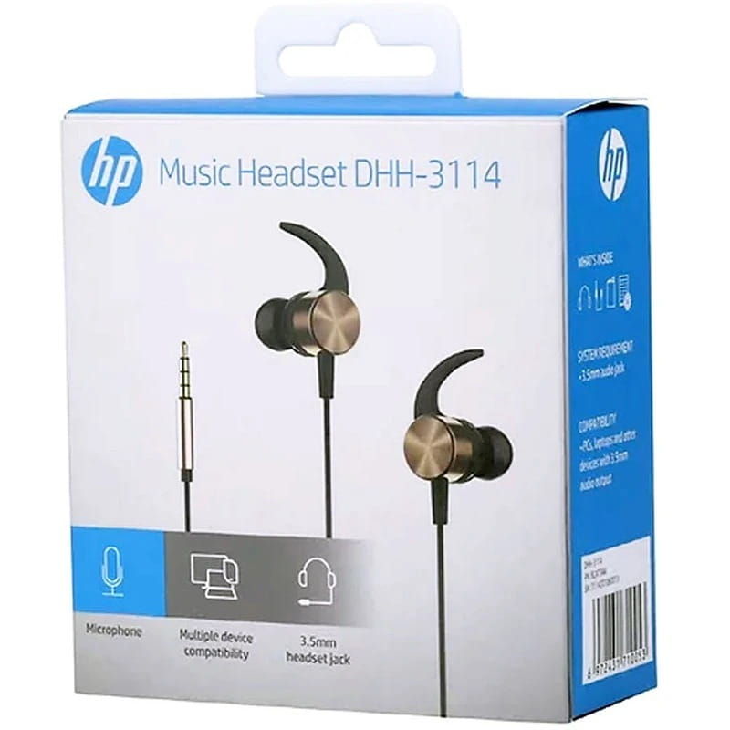 Гарнитура HP DHH-3114 Black/Gold (DHH-3114GD)