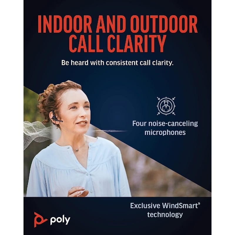 Гарнітура Poly Voyager 5200 M USB-A HS Black (8H5Q3AA)