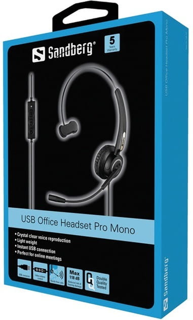 Гарнитура Sandberg USB Office Headset Pro Mono Black (126-14)
